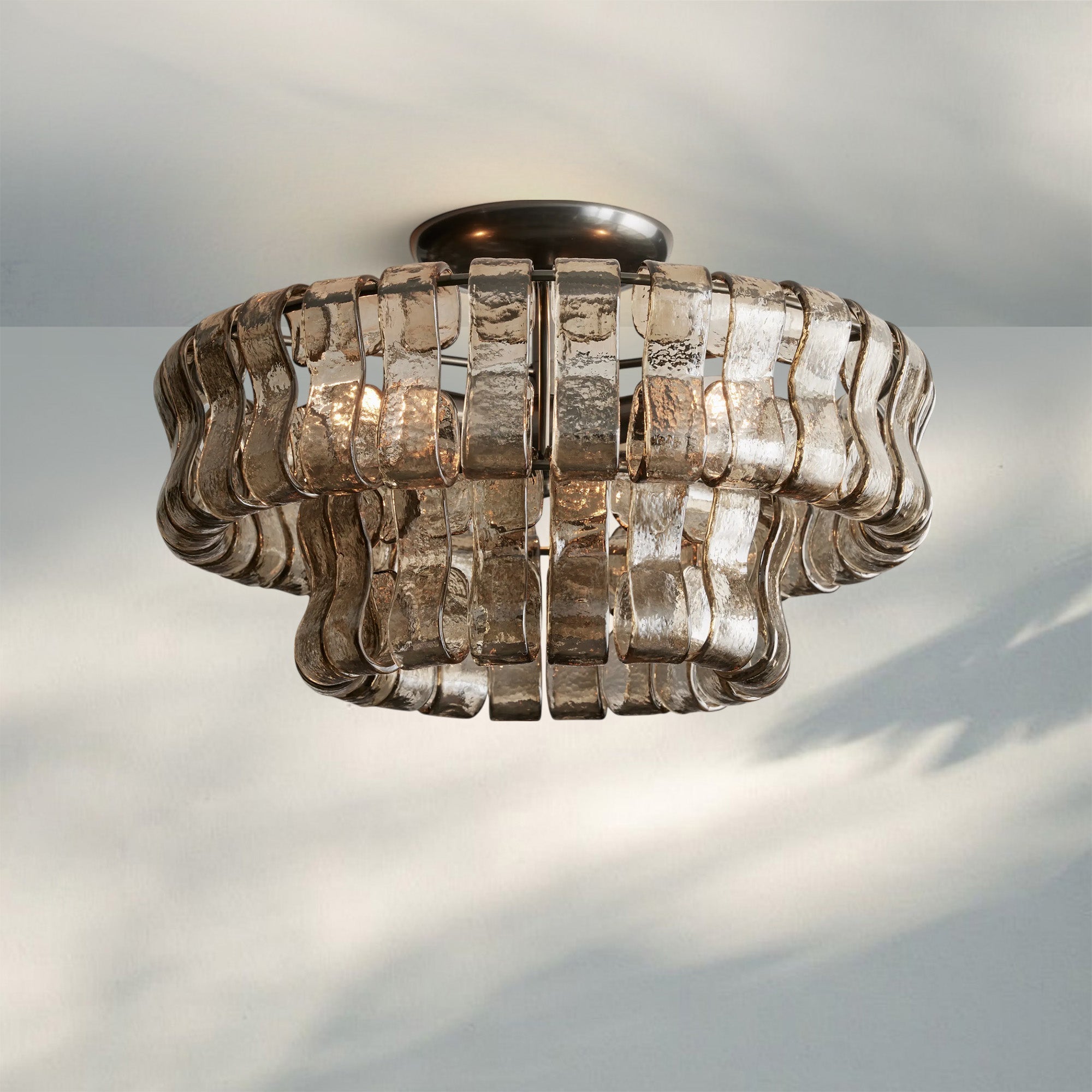 Ghiaccio Modern Glass Ceiling Lamp