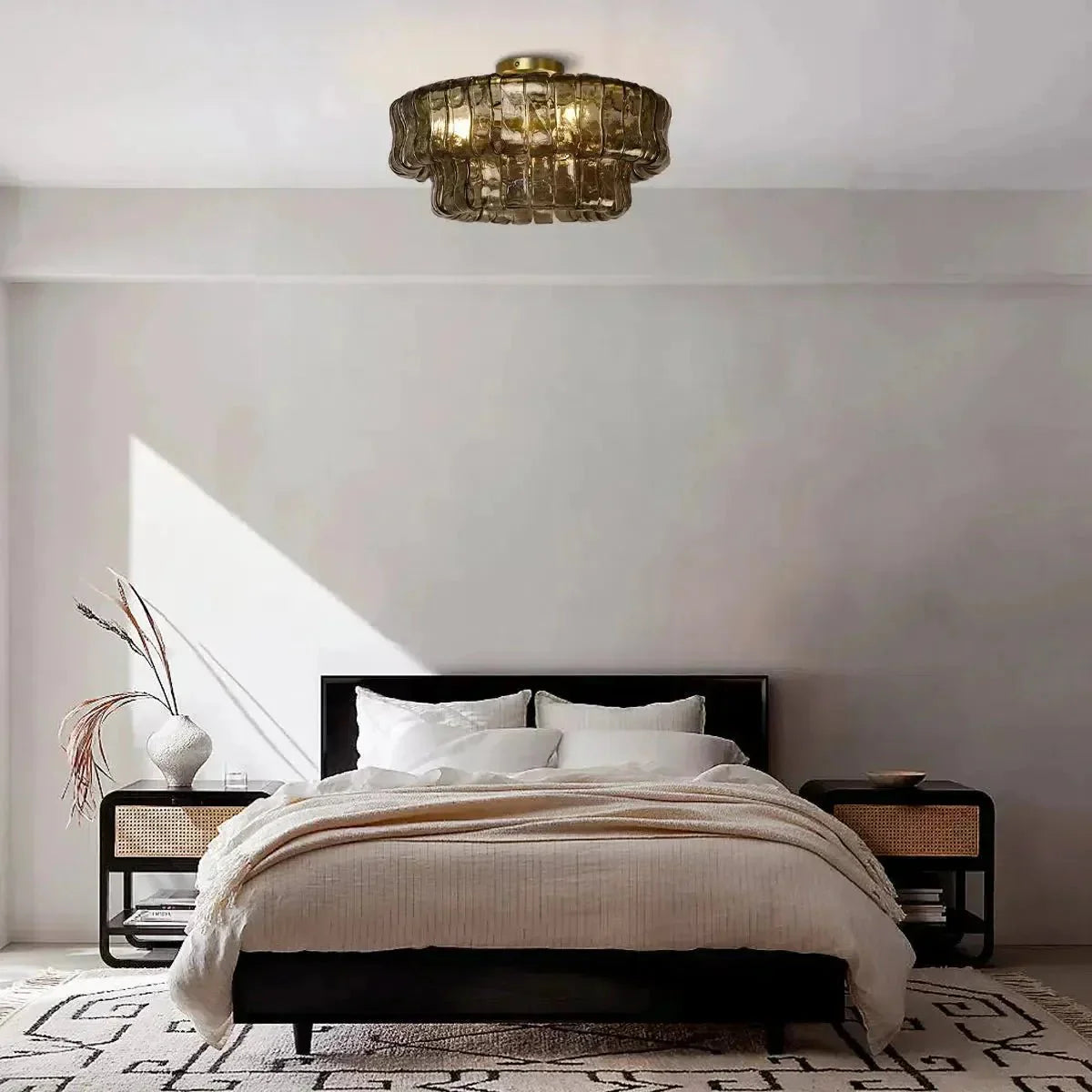 Ghiaccio Modern Glass Ceiling Lamp