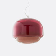 Kinoko colored glass lamp, red