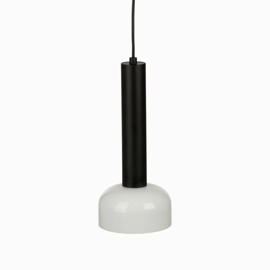 single pendant light in red/black