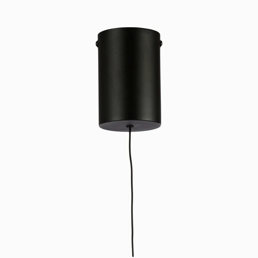 single pendant light in red/black