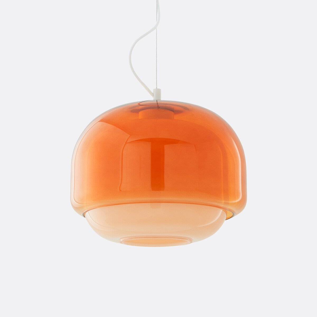 Kinoko colored glass lamp, orange