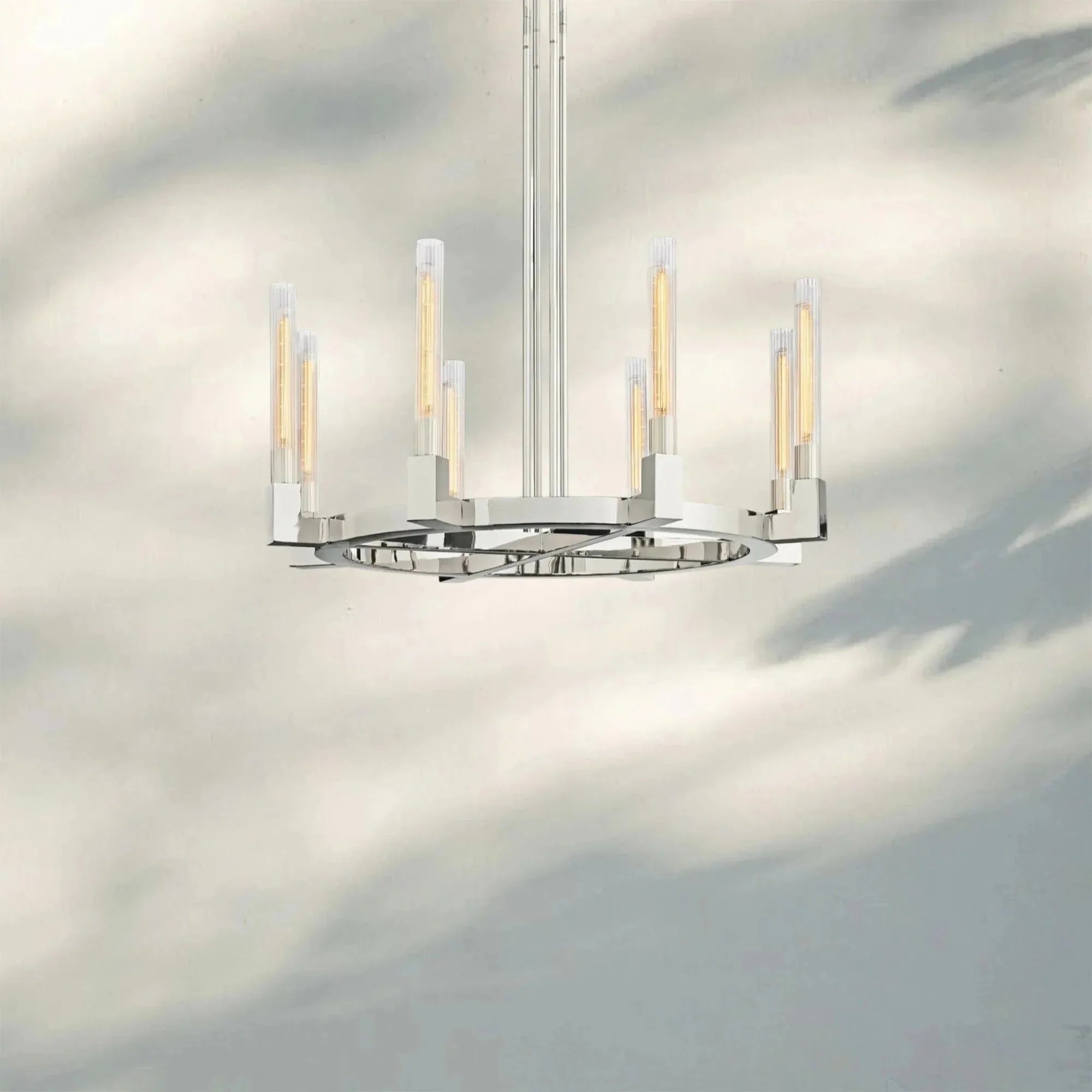 Aurora Candle Round Chandelier