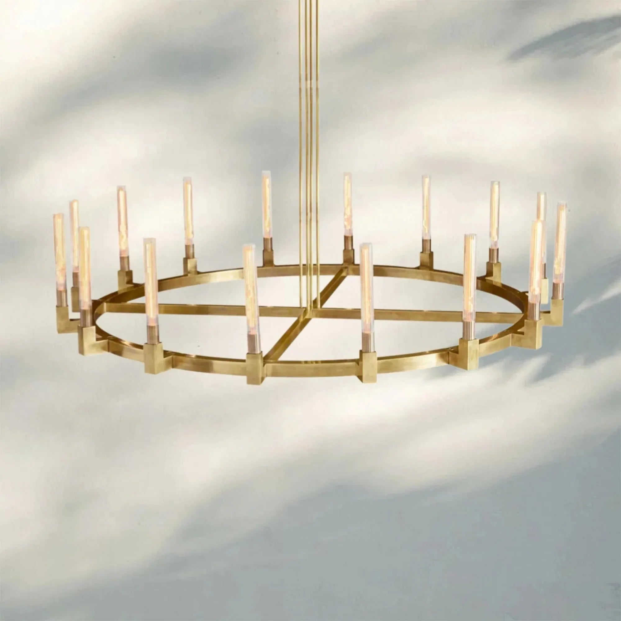 Aurora Candle Round Chandelier