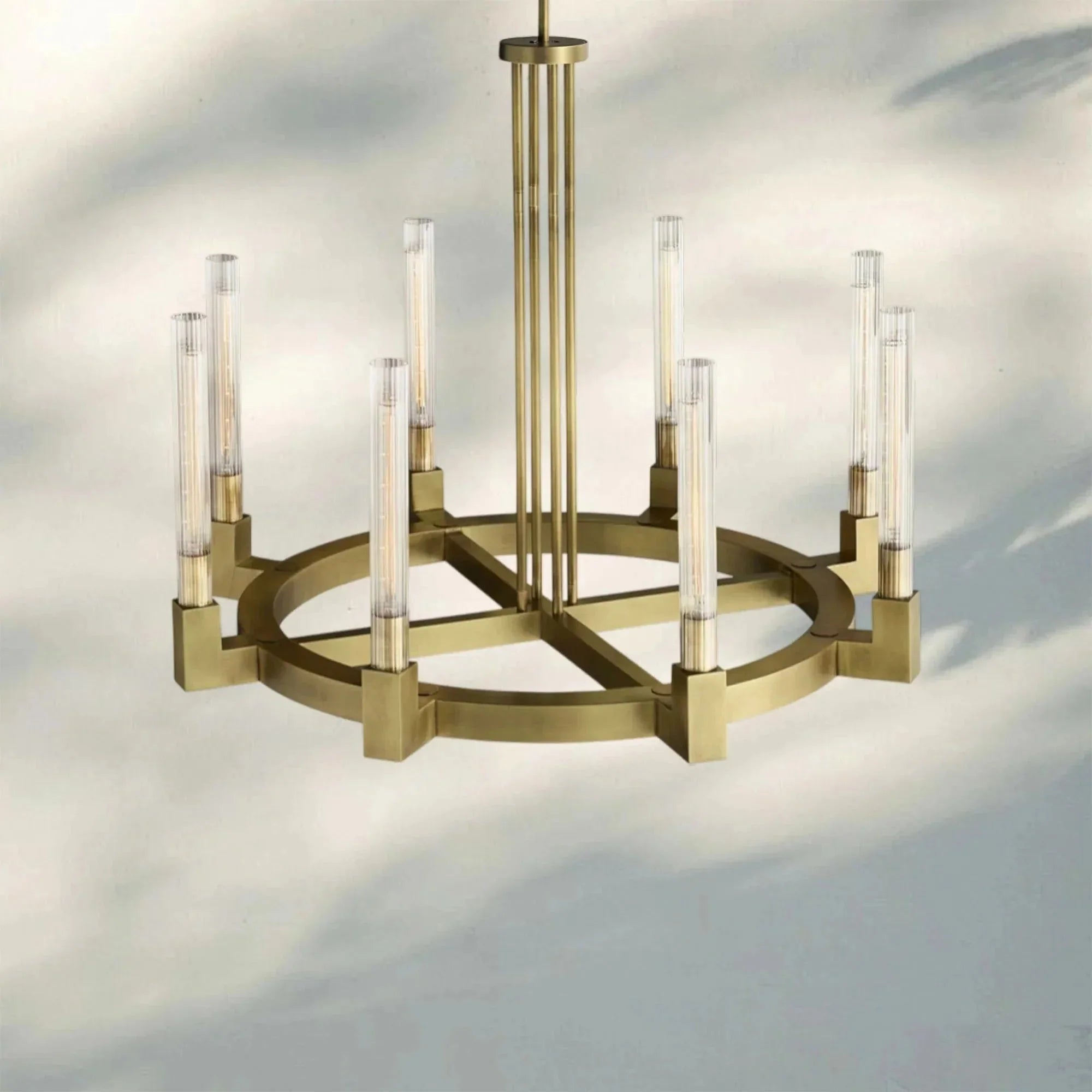 Aurora Candle Round Chandelier
