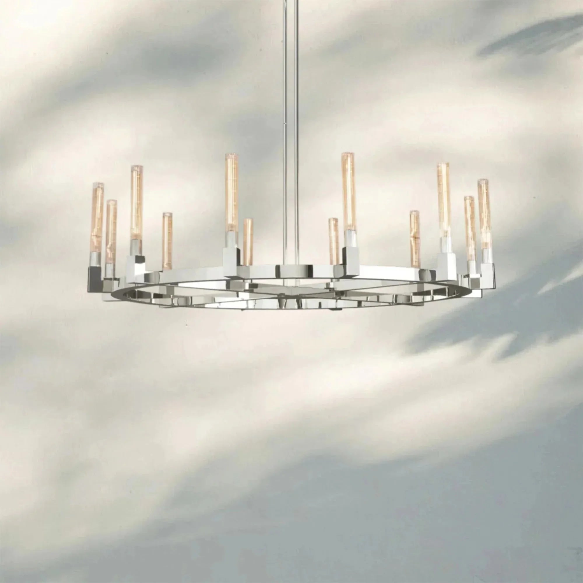 Aurora Candle Round Chandelier