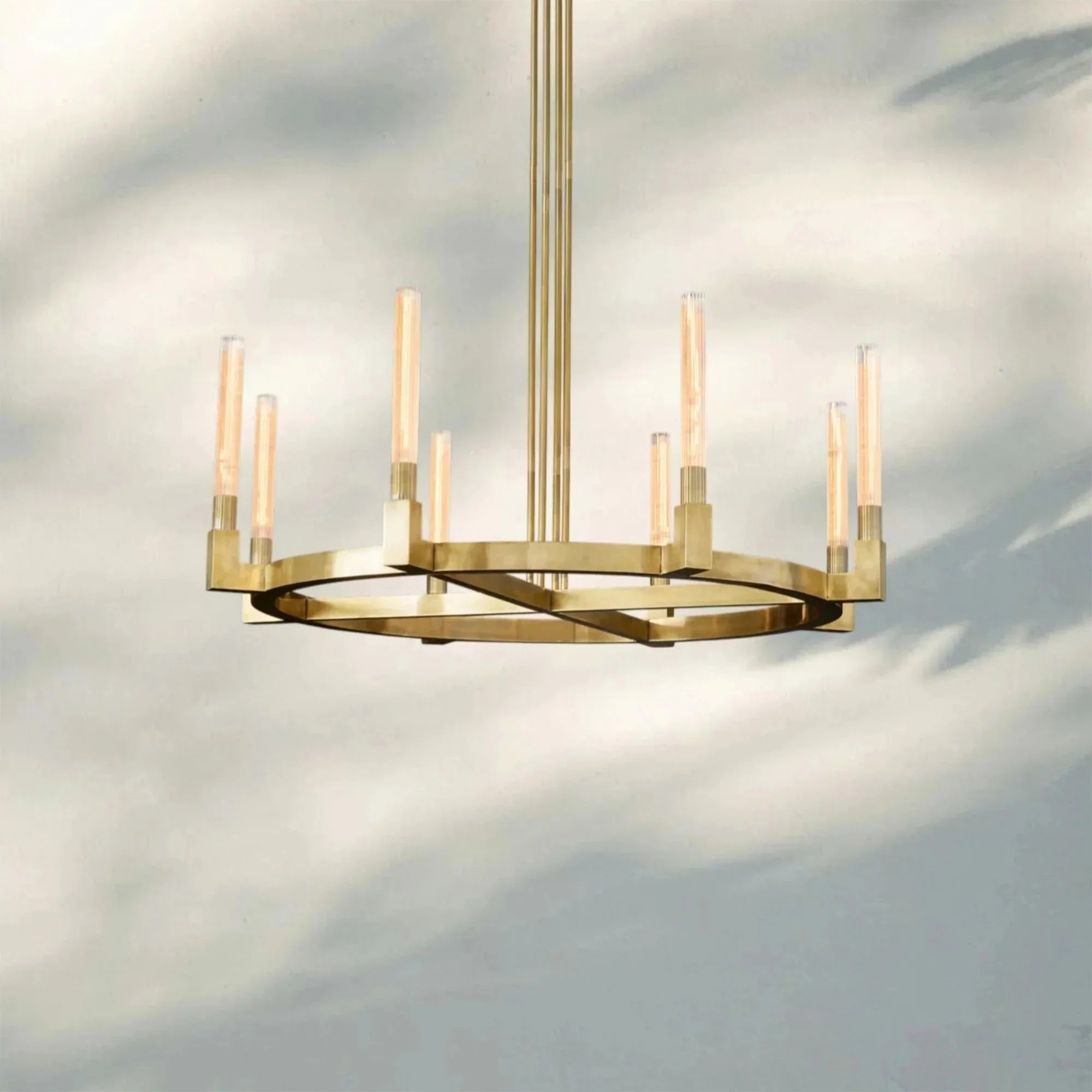 Aurora Candle Round Chandelier