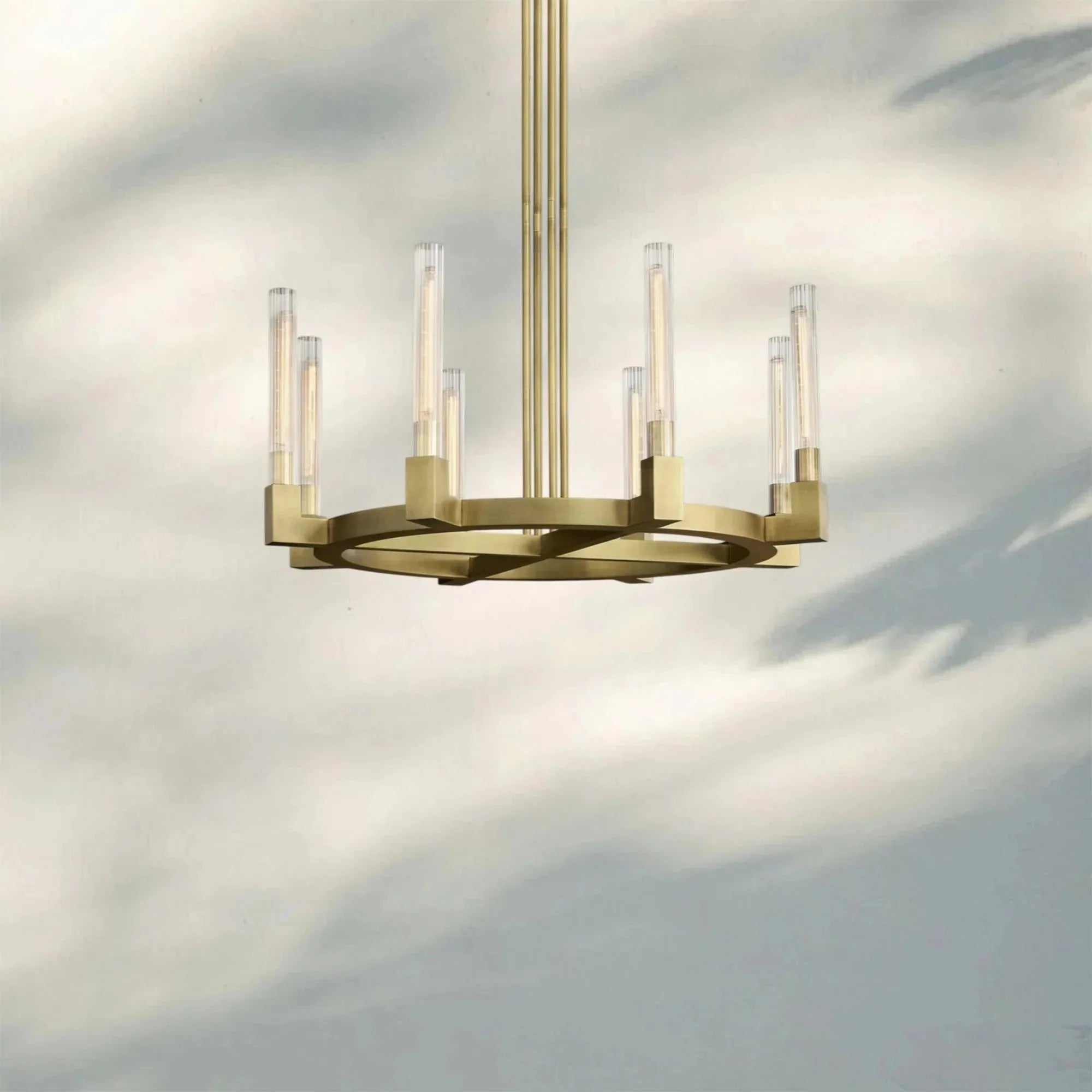 Aurora Candle Round Chandelier