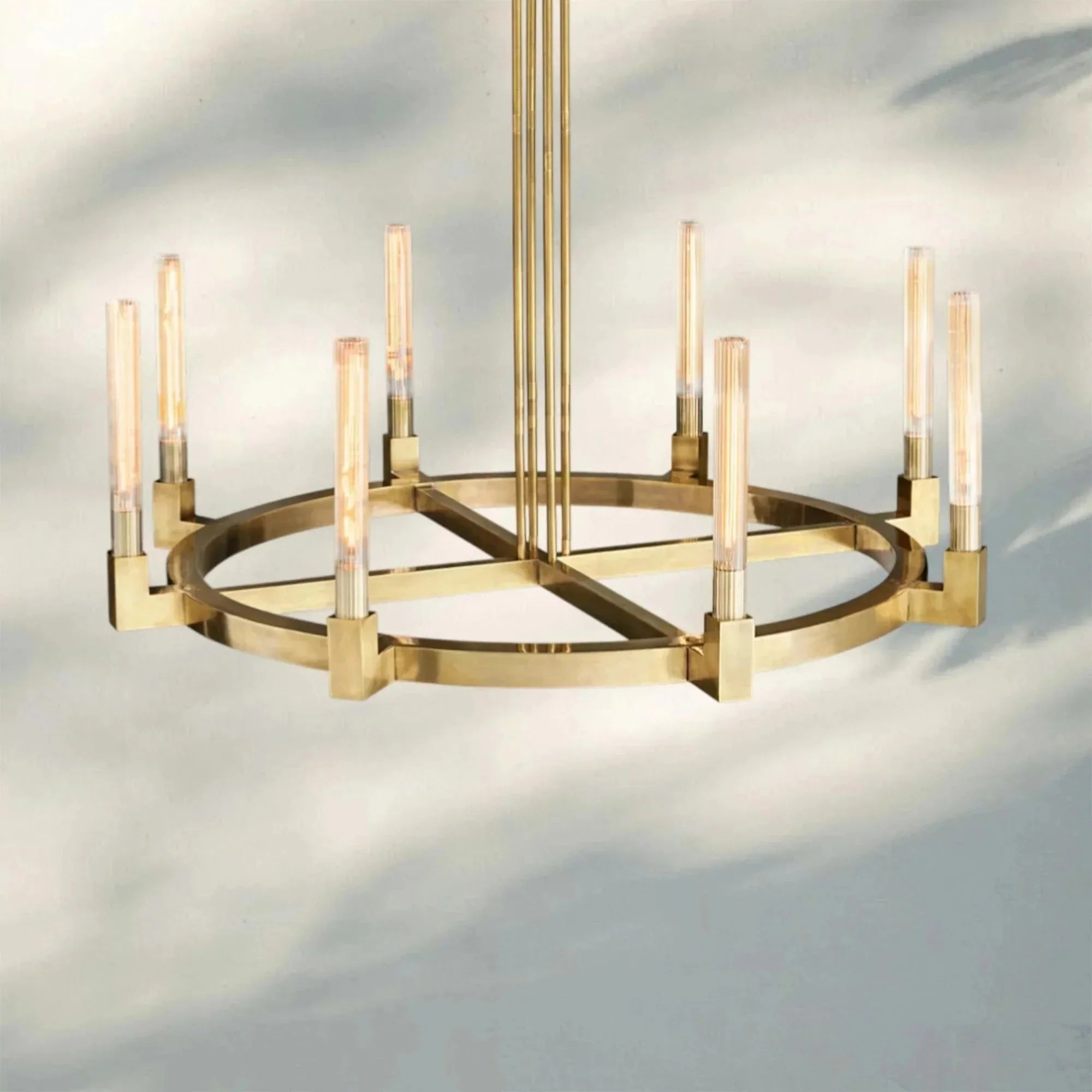 Aurora Candle Round Chandelier
