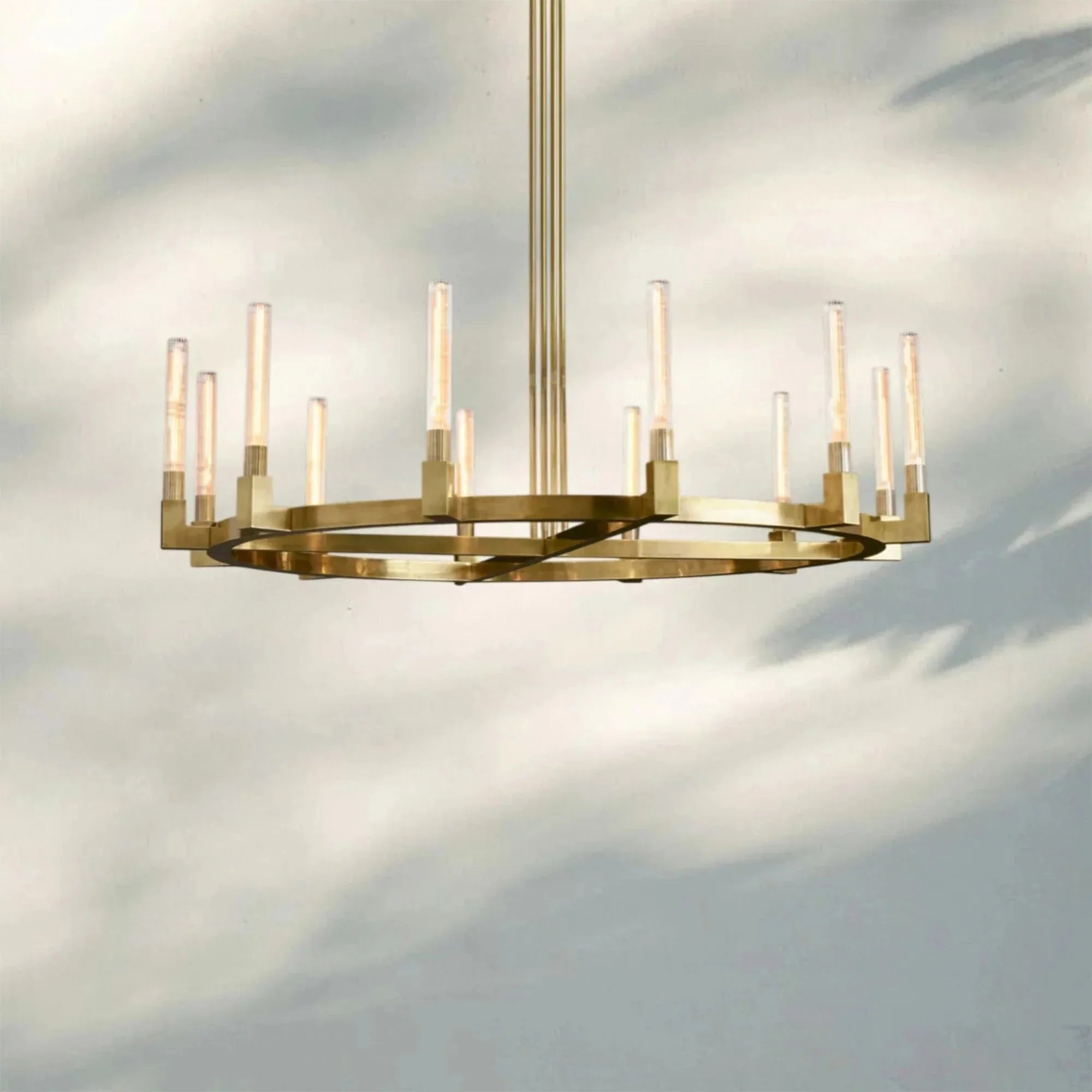 Aurora Candle Round Chandelier