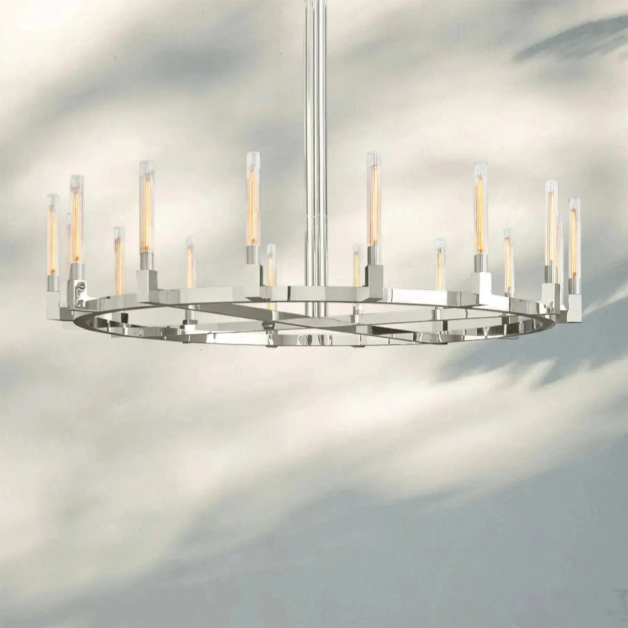 Aurora Candle Round Chandelier