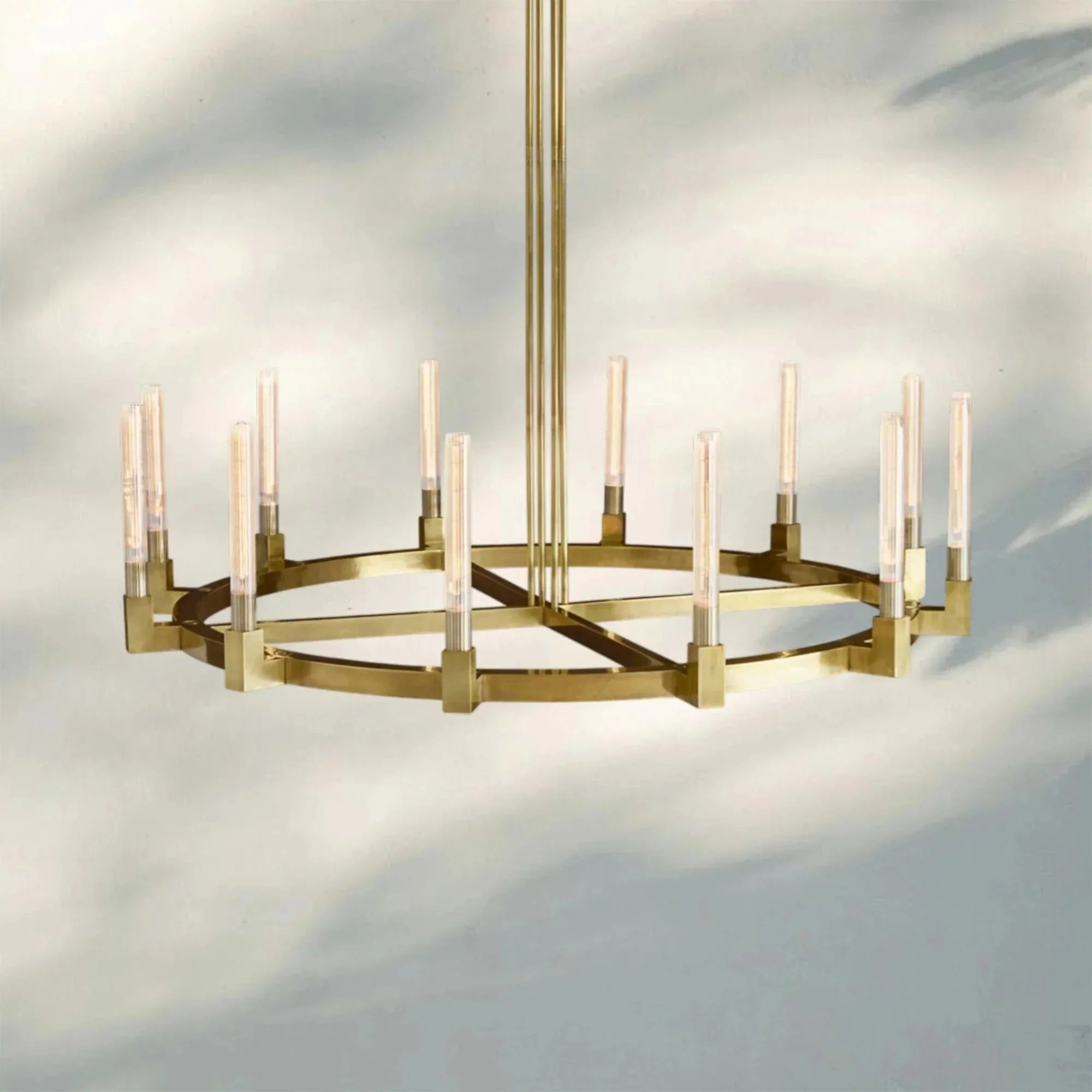 Aurora Candle Round Chandelier