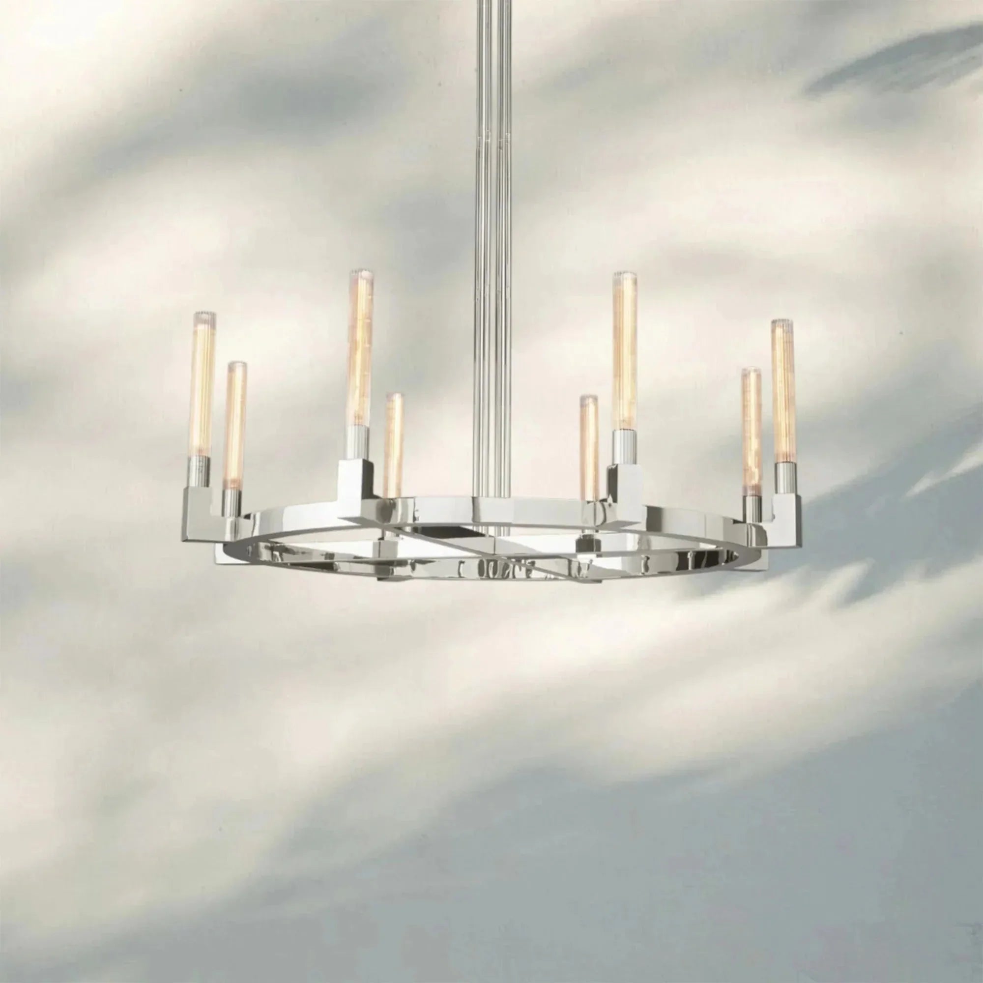 Aurora Candle Round Chandelier