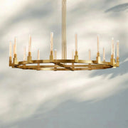 Aurora Candle Round Chandelier