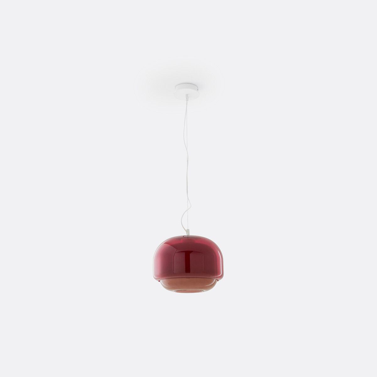 Kinoko colored glass lamp, red