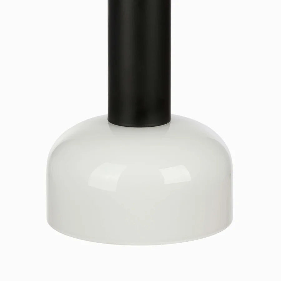 single pendant light in red/black