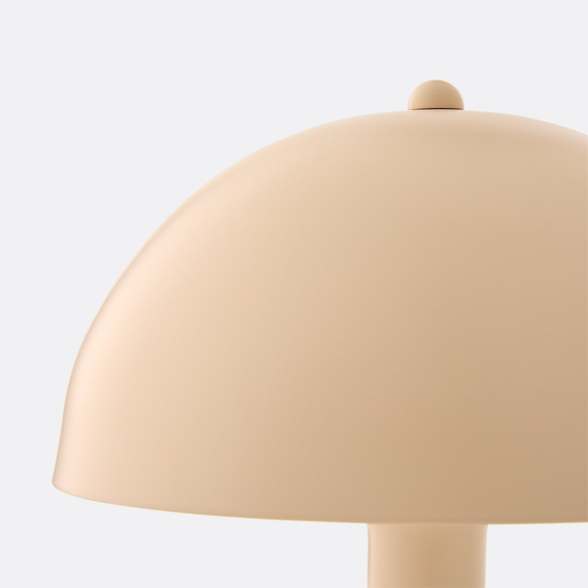 Metal mushroom table lamp, pink/blue/green