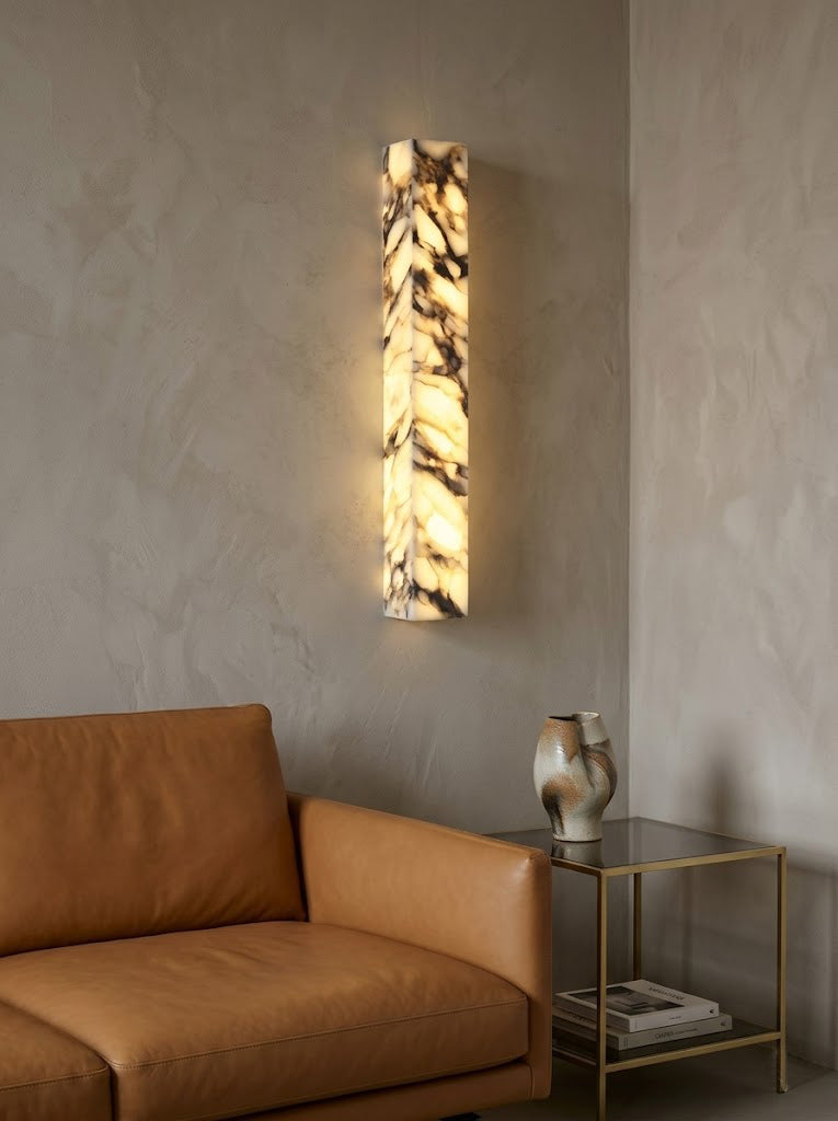 Italian marble wall lamp