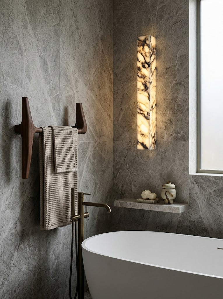 Italian marble wall lamp