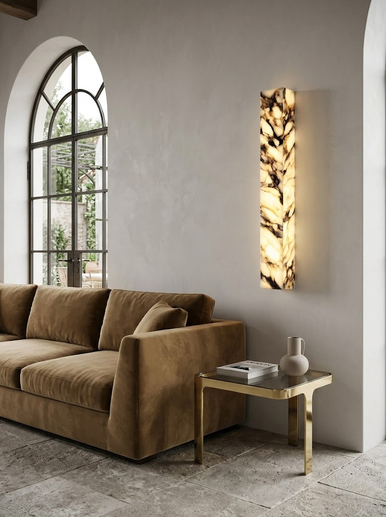 Italian marble wall lamp