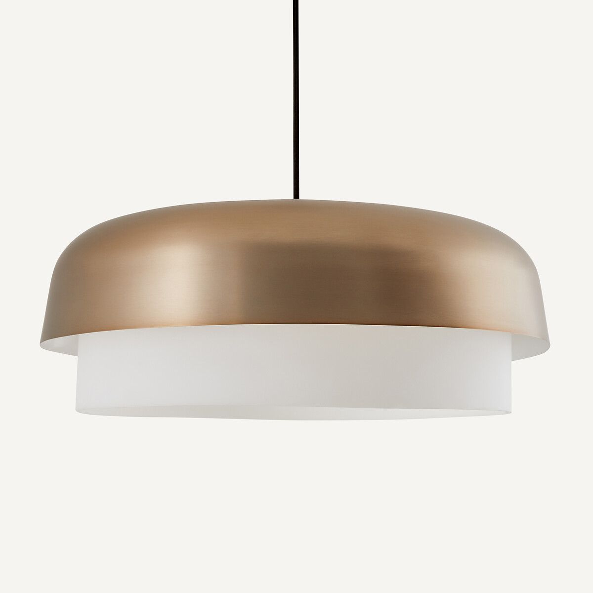 Clepsos single size metal pendant light, chestnut color